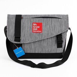 McGraw Hill Education Gray Messenger Bag by Port Authority – Laptop/Work Shoulde
